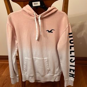 Hollister pink fadeaway hoodie